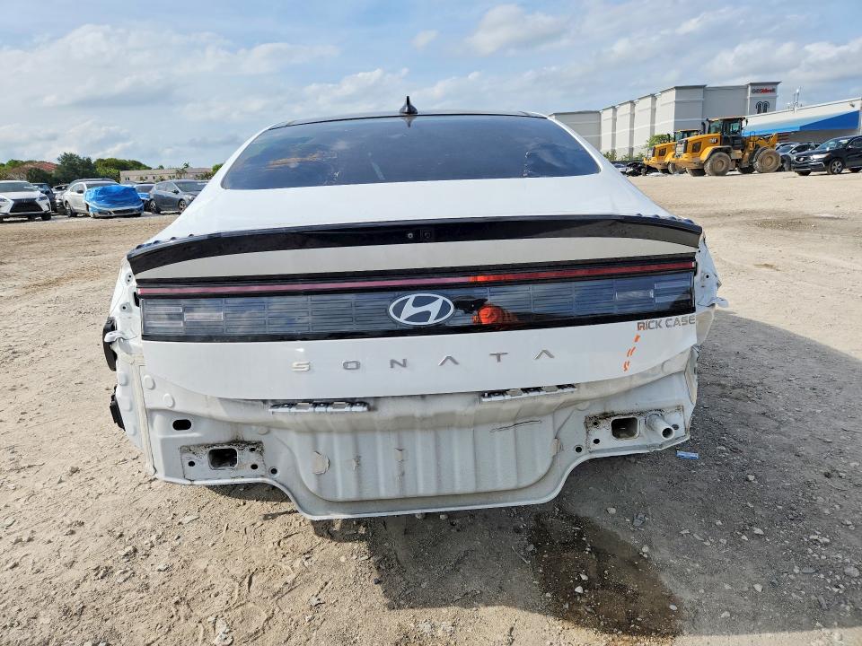 2024 Hyundai Sonata VIN KMHL14JAXRA382145 COPART salvage auction — REAR END, ID - SALVAGE CERTIFICATE OF TITLE, sold $9,300 on 2026-07-27 (photo 6)