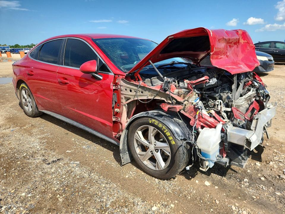 2021 Hyundai Sonata VIN 5NPEG4JA8MH125319 COPART salvage auction — FRONT END, Tx - Salvage Vehicle Title, sold $750 on 2026-07-30 (photo 4)