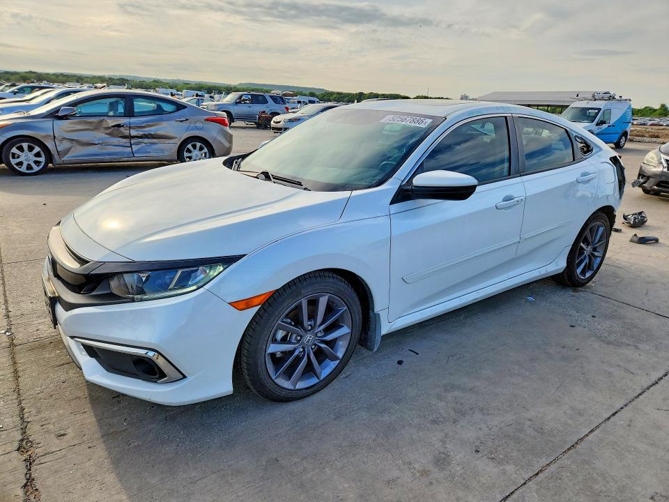 2020 Honda Civic VIN 19XFC1F77LE002643 COPART salvage auction — REAR END, Tx - Certificate Of Title, sold $9,000 on 2026-07-09 (photo 1)