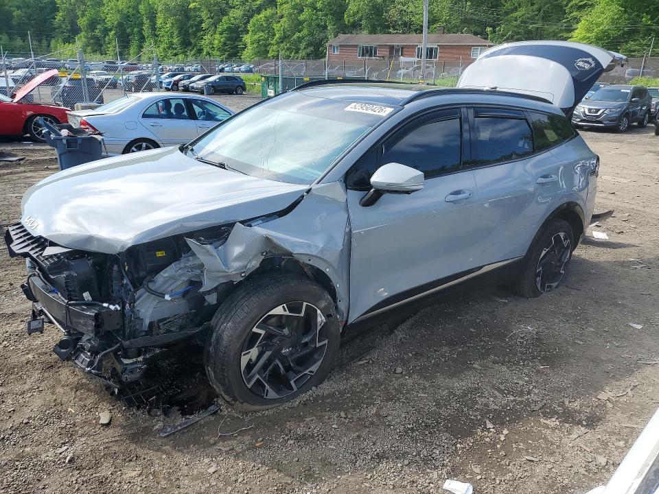 2025 Kia VIN 5XYK5CDFXSG257982 COPART salvage auction — FRONT END, Md - Cert Of Salvage > 75% Damage, sold $250 on 2026-07-28 (photo 1)
