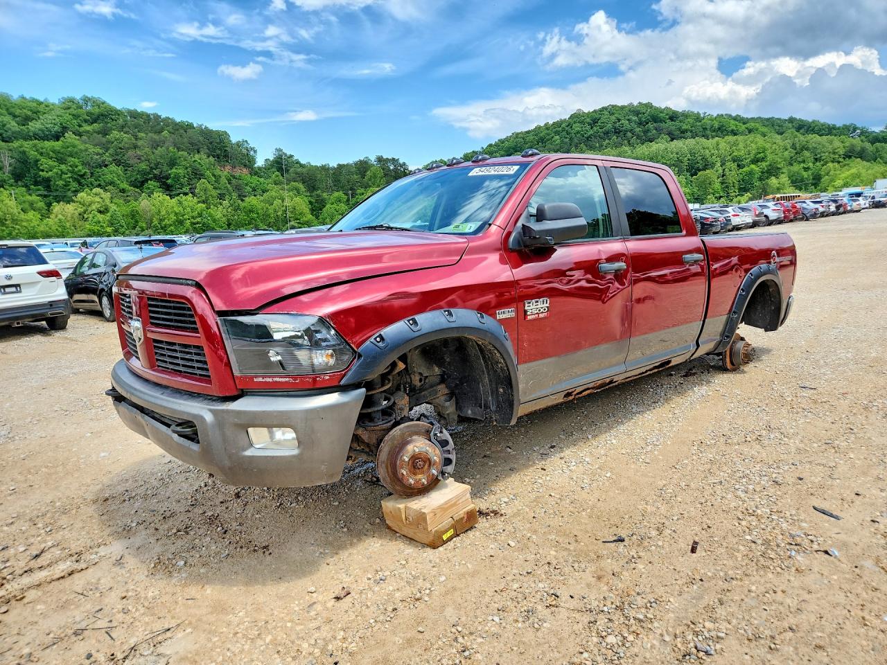 2011 Dodge Ram 2500 VIN 3D7TT2CTXBG530728 COPART salvage auction — Stripped, IN - CERTIFICATE OF TITLE, sold $1,550 on 2026-07-02 (photo 1)