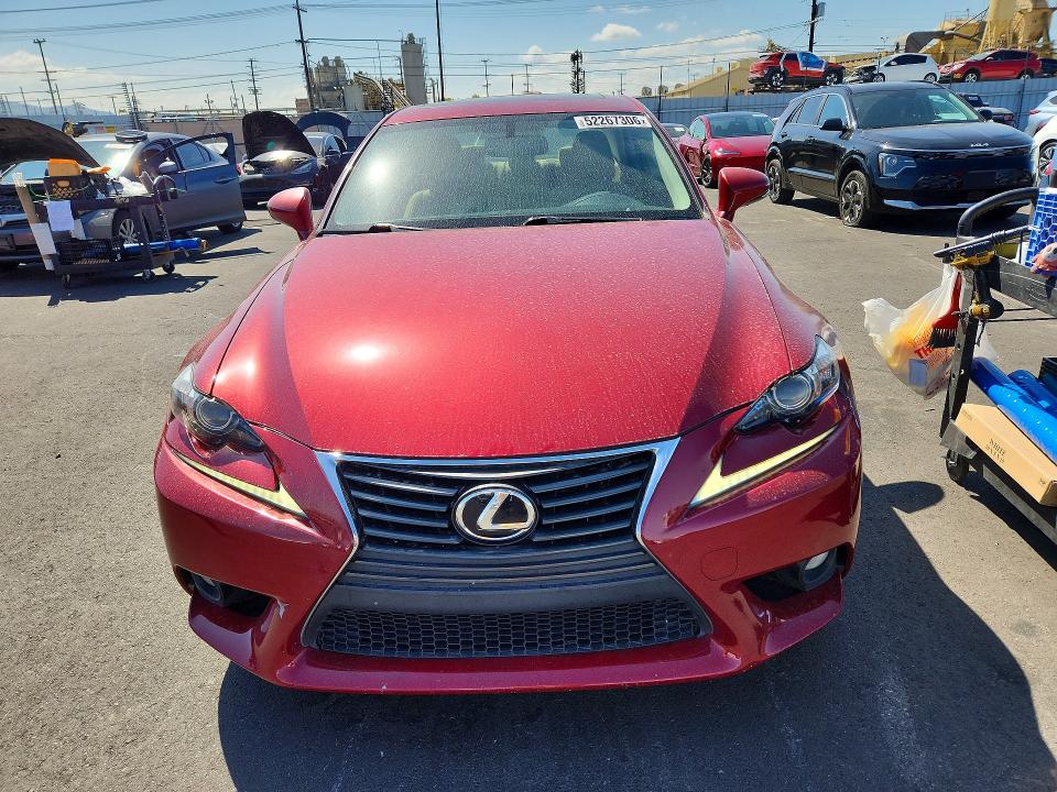 2013 Lexus Is VIN JTHBF1D27E5002636 COPART salvage auction — REAR END, CA - SALVAGE CERTIFICATE, sold $4,750 on 2026-07-29 (photo 5)