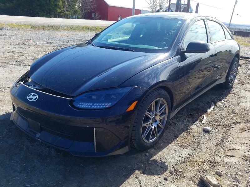 2025 Hyundai Ioniq 6 VIN KMHM34AA1SA106179 COPART salvage auction — FRONT END, Qc - Gravement Accidente, sold $10,200 on 2026-07-07 (photo 1)