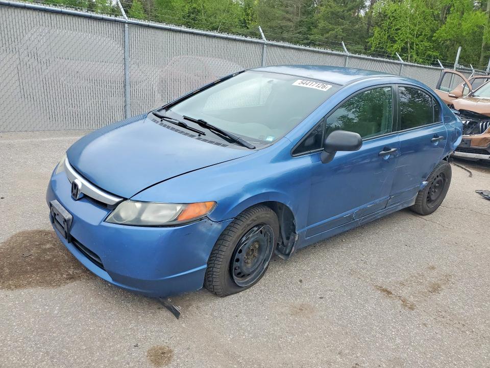 2008 Honda Civic VIN 2HGFA16488H026619 COPART salvage auction — REAR END, On - Permit Salvage, sold $200 on 2026-07-02 (photo 1)