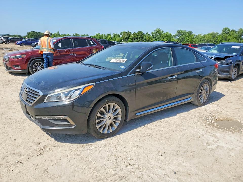 2015 Hyundai VIN 5NPE34AF8FH132250 COPART salvage auction — FRONT END, Tx - Salvage Vehicle Title, sold $150 on 2026-07-31 (photo 1)