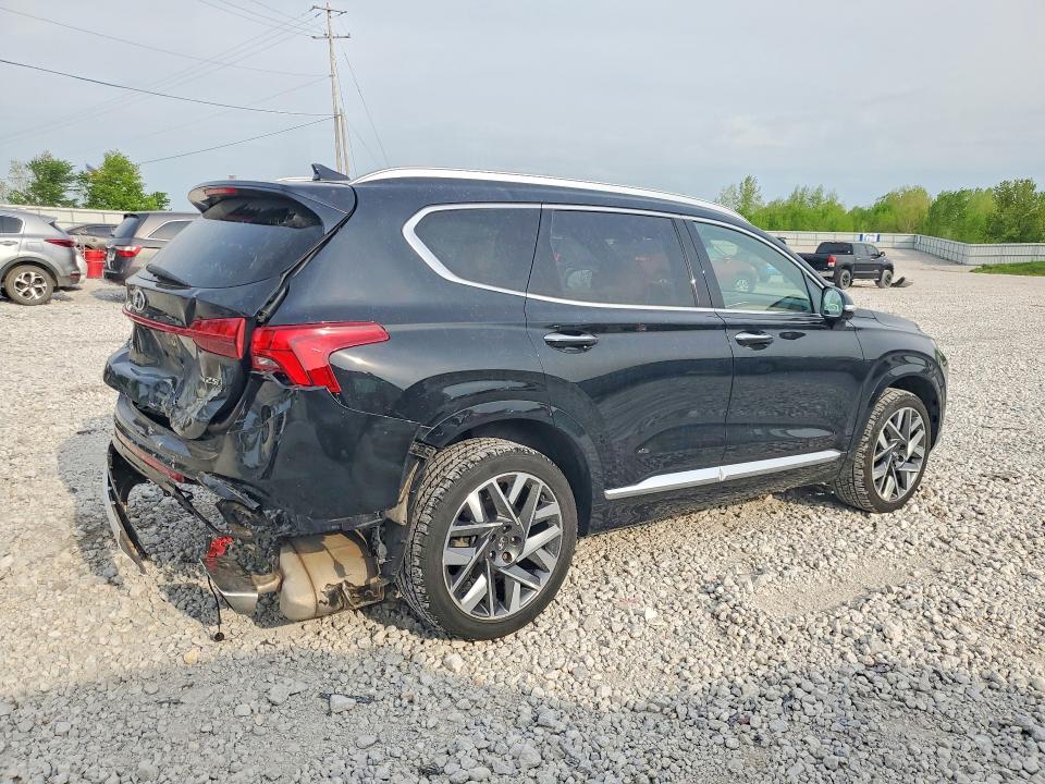 2022 Hyundai Santa fe VIN 5NMS5DAL9NH412127 COPART salvage auction — REAR END, Mi - Certificate Of Title, sold $7,400 on 2026-07-02 (photo 3)