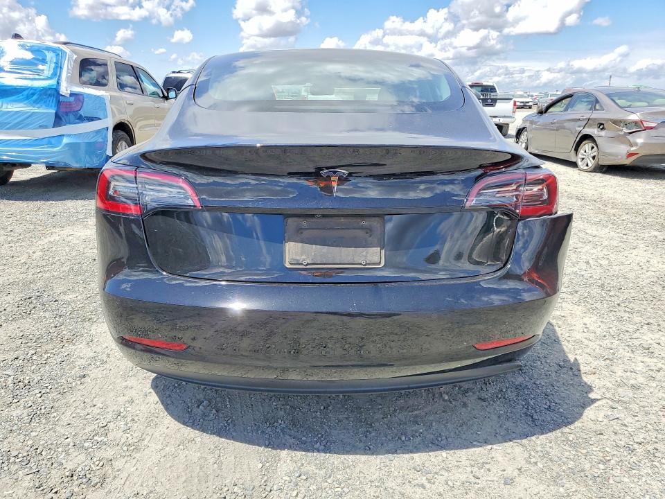 2021 Tesla Mdl 3 VIN 5YJ3E1EA1MF065842 COPART salvage auction — REAR END, Ca - Salvage Certificate, sold $7,900 on 2026-07-09 (photo 6)