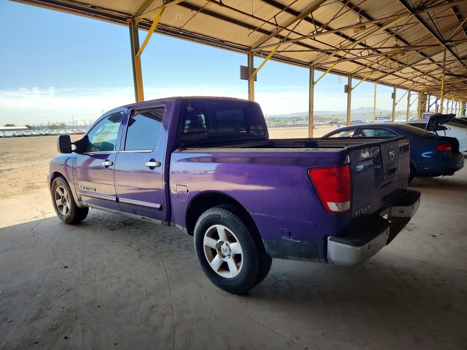 2006 Nissan TITAN VIN 1N6AA07A76N506658 COPART salvage auction — MECHANICAL, Az - Certificate Of Title, sold $1,000 on 2026-07-08 (photo 2)