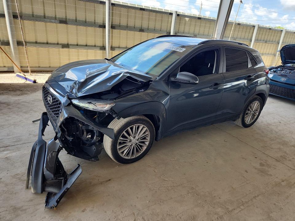 2021 Hyundai Kona VIN KM8K22AA2MU694240 COPART salvage auction — FRONT END, Fl - Cert Of Title Slvg Rebuildable, sold $3,350 on 2026-07-22 (photo 1)