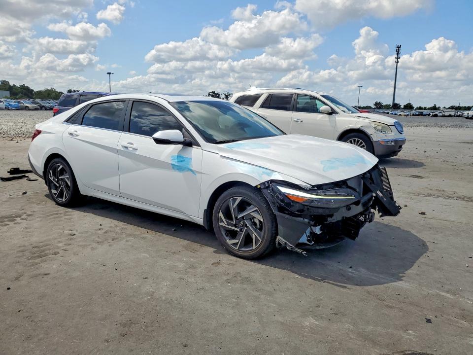 2025 Hyundai Elantra VIN KMHLN4DJ2SU140762 COPART salvage auction — FRONT END, Fl - Certificate Of Destruction, sold $3,700 on 2026-07-15 (photo 4)