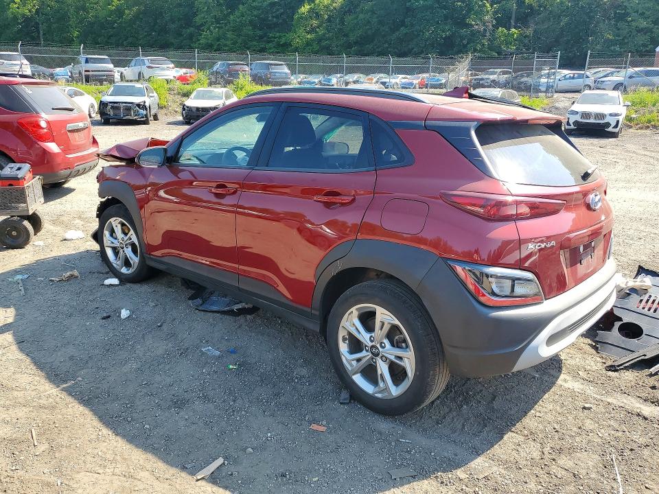 2023 Hyundai Kona VIN KM8K3CAB6PU032872 COPART salvage auction — FRONT END, Md - Cert Of Salvage > 75% Damage, sold $1,600 on 2026-07-28 (photo 2)
