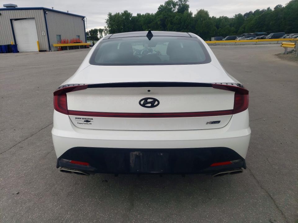 2023 Hyundai Sonata VIN KMHL14JC8PA278672 COPART salvage auction — FRONT END, Nc - Salvage Certificate Of Title, sold $9,600 on 2026-07-02 (photo 6)