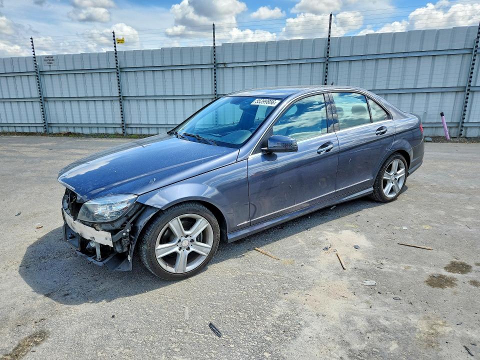 2011 Mercedes-benz C class VIN WDDGF5EB1BR174877 COPART salvage auction — FRONT END, CA - SALVAGE CERTIFICATE, sold $15 on 2026-07-28 (photo 1)