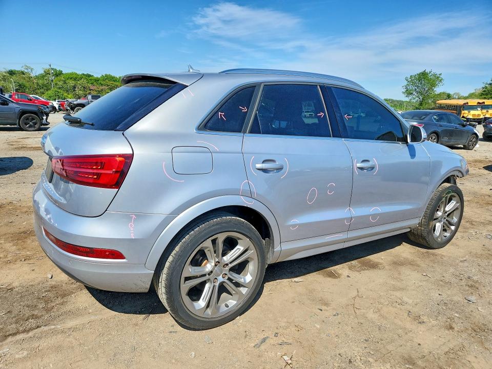 2016 Audi Q3 VIN WA1BFCFS3GR016095 COPART salvage auction — FRONT END, Md - Cert Of Salvage > 75% Damage, sold $2,600 on 2026-07-14 (photo 3)