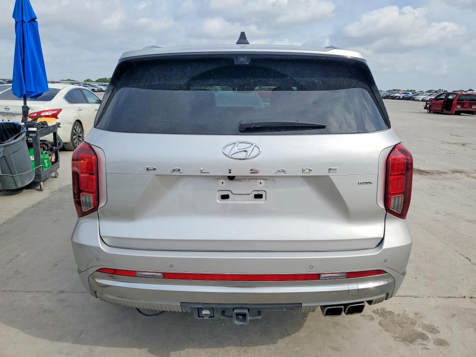 2025 Hyundai Palisade VIN KM8R7DGEXSU828575 COPART salvage auction — SIDE, TX - SALVAGE VEHICLE TITLE, sold $18,500 on 2026-08-24 (photo 6)