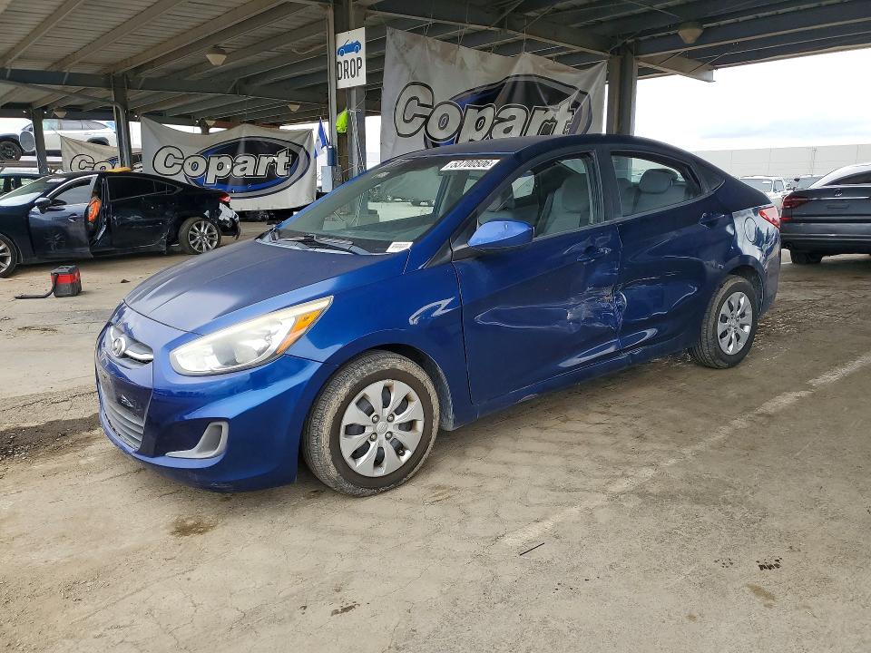 2015 Hyundai Accent VIN KMHCT4AE7FU884568 — COPART salvage auction photo