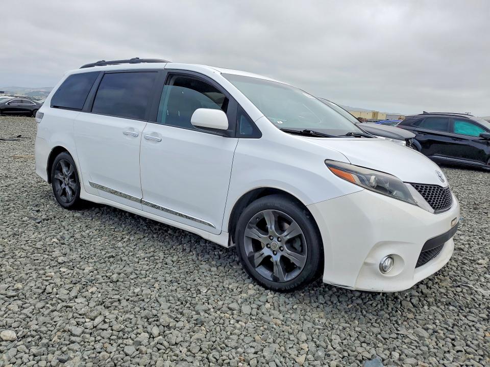 2015 Toyota Sienna VIN 5TDXK3DC8FS586967 COPART salvage auction — SIDE, Ca - Salvage Certificate, sold $3,100 on 2026-07-15 (photo 4)