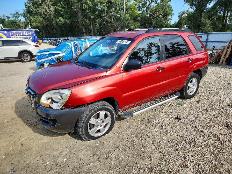 2008 Kia Sportage VIN KNDJF724287500062 COPART salvage auction — FRONT END, Fl - Cert Of Title Slvg Rebuildable, sold $975 on 2026-07-14 (photo 1)