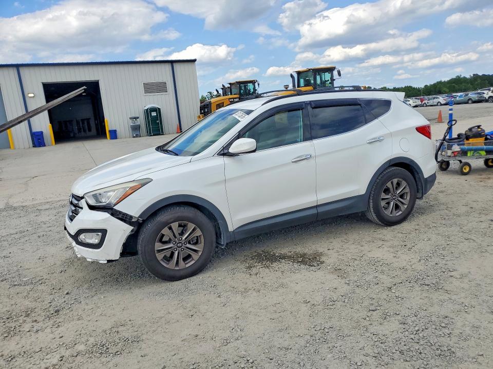 2015 Hyundai Santa fe VIN 5XYZU3LBXFG305101 COPART salvage auction — FRONT END, Nc - Salvage Certificate Of Title, sold $2,350 on 2026-07-13 (photo 1)