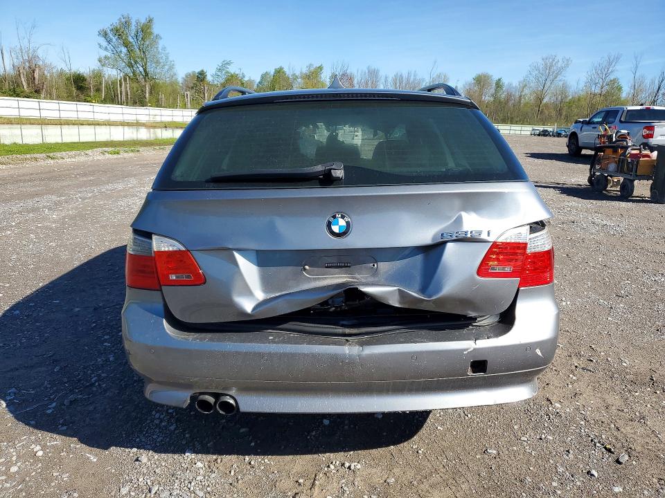 2009 BMW 5 series VIN WBAPT73539CX02523 COPART salvage auction — BURN, NY - MV-907A SALVAGE CERTIFICATE, sold $225 on 2026-07-13 (photo 6)