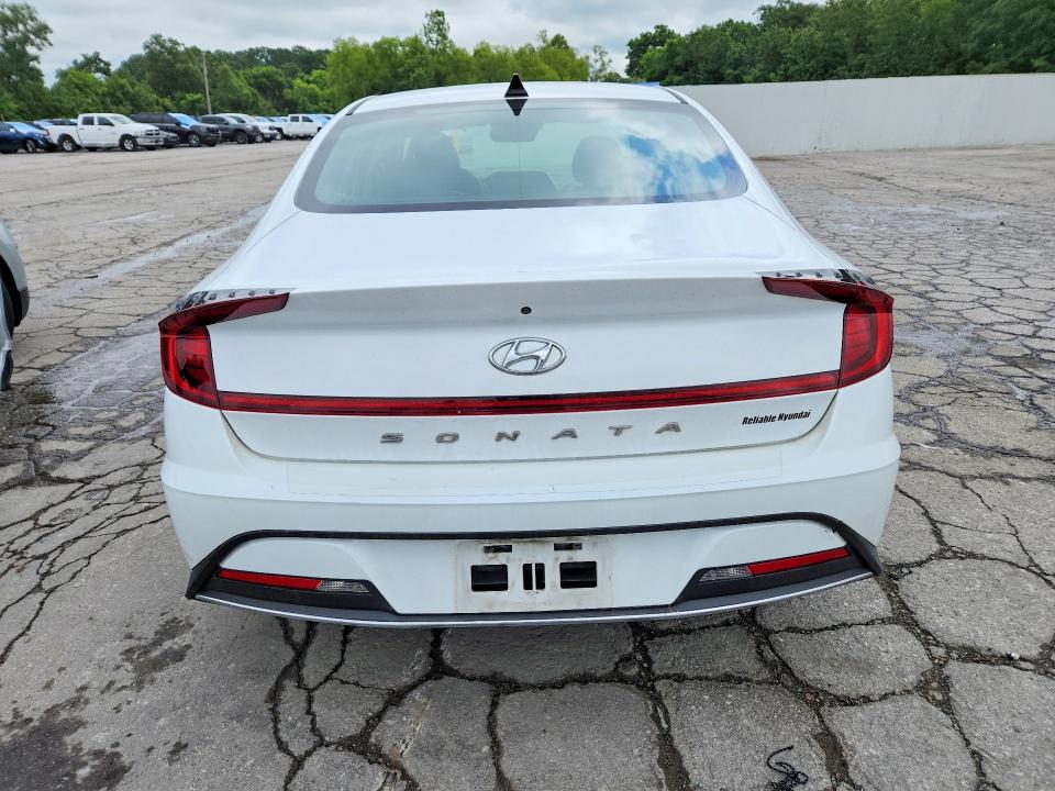 2021 Hyundai Sonata VIN 5NPEG4JA9MH124986 COPART salvage auction — HAIL, MO - SALVAGE CERTIFICATE OF TITLE, sold $3,750 on 2026-07-28 (photo 6)