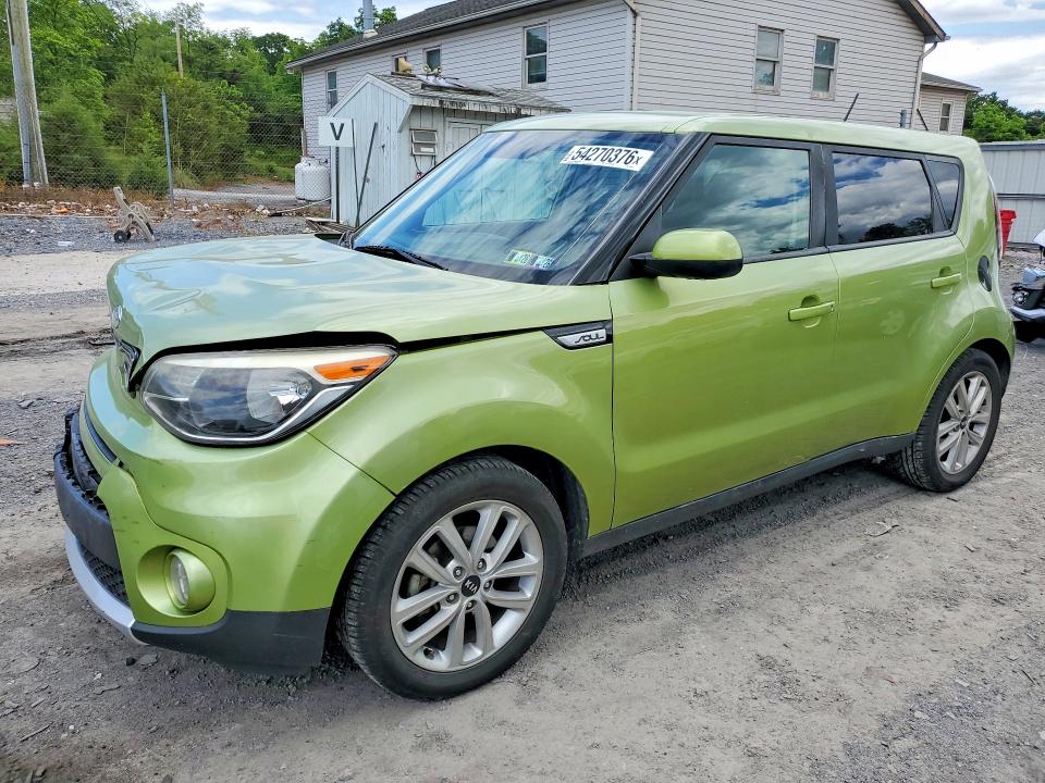 2017 Kia Soul VIN KNDJP3A57H7884646 COPART salvage auction — FRONT END, Pa - Certificate Of Salvage, sold $800 on 2026-07-20 (photo 1)