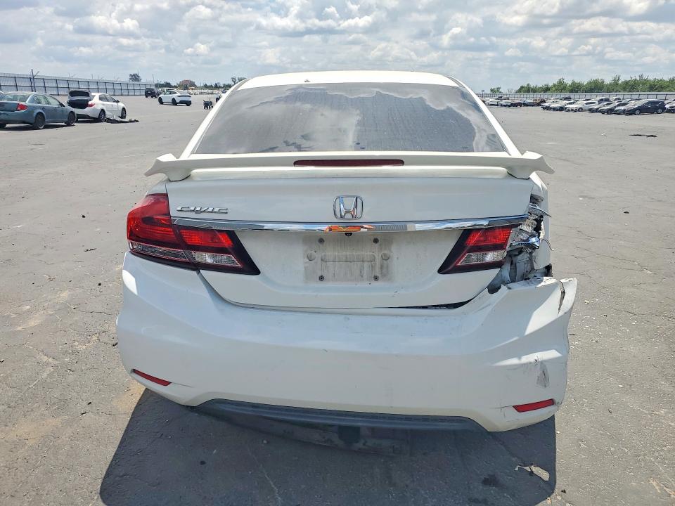 2014 Honda Civic VIN 19XFB2F50EE260920 COPART salvage auction — FRONT END, Ca - Salvage Certificate, sold $1,300 on 2026-07-02 (photo 6)