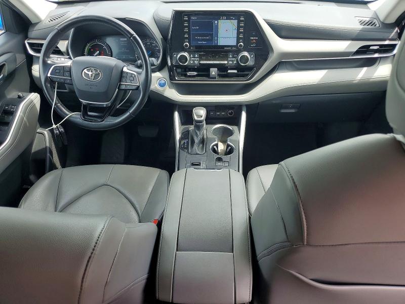 2021 Toyota Highlander VIN 5TDHBRCH1MS020747 COPART salvage auction — SIDE, Ca - Salvage Certificate, sold $16,300 on 2026-07-02 (photo 8)