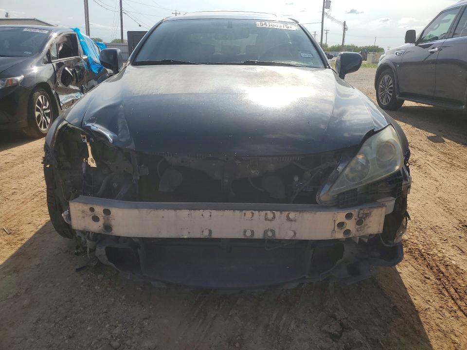 2007 Lexus Is VIN JTHBK262572046363 COPART salvage auction — FRONT END, Tx - Salvage Vehicle Title, sold $525 on 2026-07-09 (photo 5)
