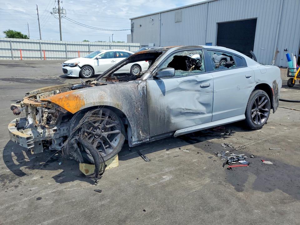 2022 Dodge Charger VIN 2C3CDXGJ0NH190088 COPART salvage auction — BURN, Fl - Cert Of Destruct-No Vin Plate, sold $15 on 2026-07-29 (photo 1)