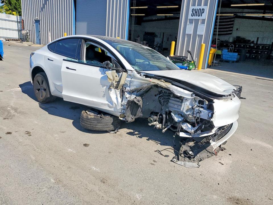 2021 Tesla Model 3 VIN 5YJ3E1EB6MF937909 COPART salvage auction — SIDE, Ca - Salvage Certificate, sold $3,400 on 2026-07-23 (photo 4)