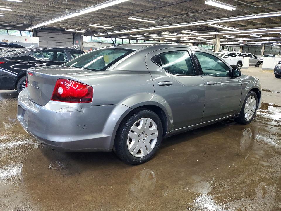 2012 Dodge Avenger VIN 1C3CDZAB0CN310893 COPART salvage auction — MECHANICAL, Il - Cert Of Title-Corrected, sold $400 on 2026-07-02 (photo 3)