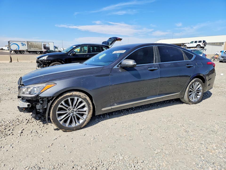 2017 Genesis VIN KMHGN4JE5HU203709 COPART salvage auction — FRONT END, Co - Public - Salvage Title, sold $1,250 on 2026-07-16 (photo 1)