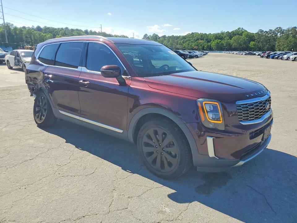 2021 Kia Telluride VIN 5XYP34HC8MG105378 COPART salvage auction — SIDE, Nc - Salvage Certificate Of Title, sold $6,800 on 2026-07-13 (photo 4)