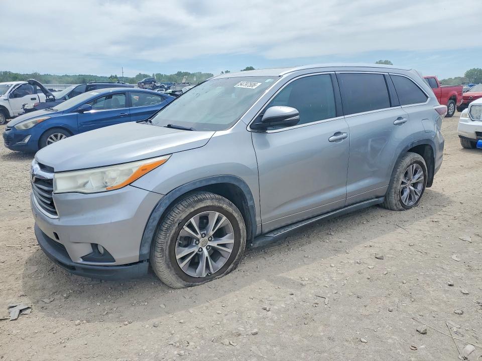 2014 Toyota Highlander VIN 5TDKKRFH2ES025040 COPART salvage auction — ALL OVER, Ks - Cert Of Title-Salvage, sold $150 on 2026-07-21 (photo 1)