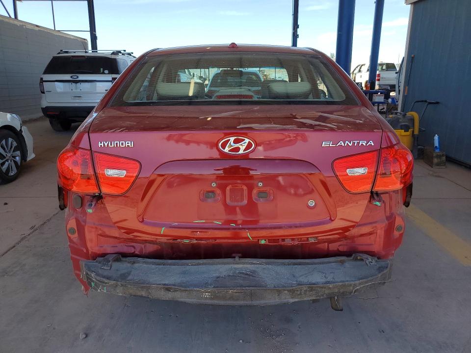 2007 Hyundai Elantra VIN KMHDU46D47U200305 COPART salvage auction — REAR END, Az - Cert Of Title - Salvage, sold $175 on 2026-07-28 (photo 6)