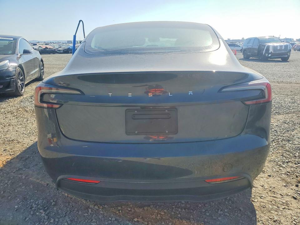 2024 Tesla Model 3 VIN 5YJ3E1EA6RF837002 COPART salvage auction — FRONT END, CA - SALVAGE CERTIFICATE, sold $9,300 on 2026-07-28 (photo 6)