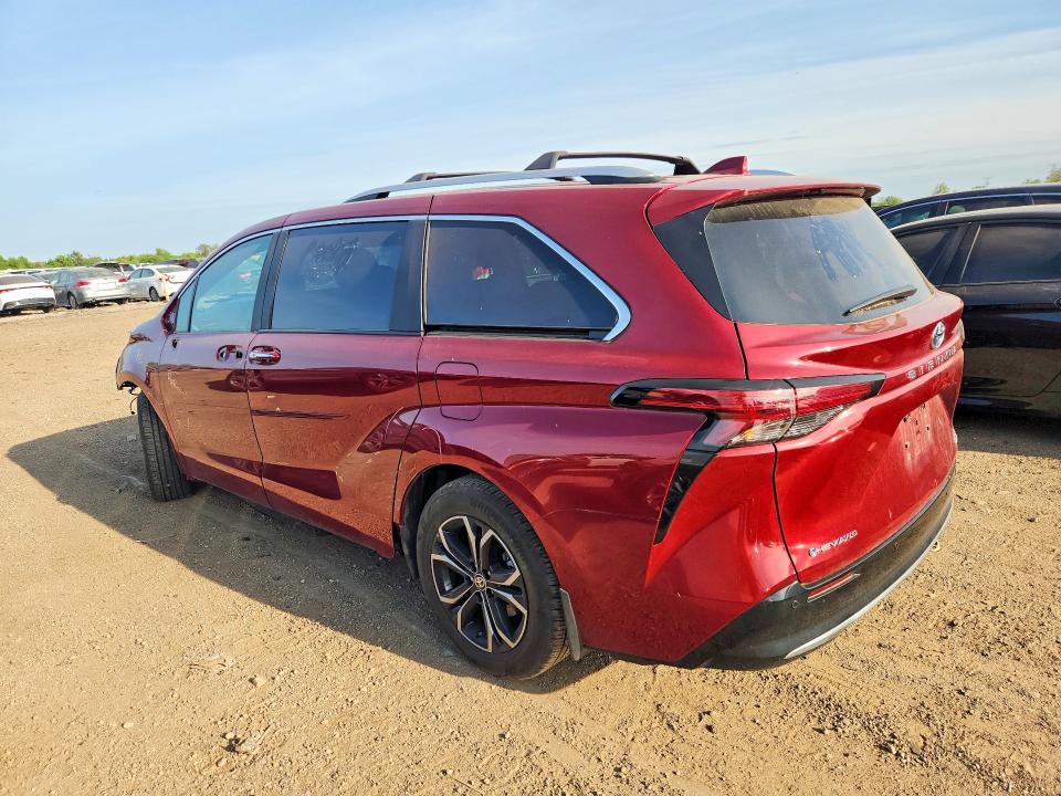 2025 Toyota Sienna VIN 5TDESKFC8SS162780 COPART salvage auction — FRONT END, Il - Salvage Certificate, sold $25,250 on 2026-07-28 (photo 2)