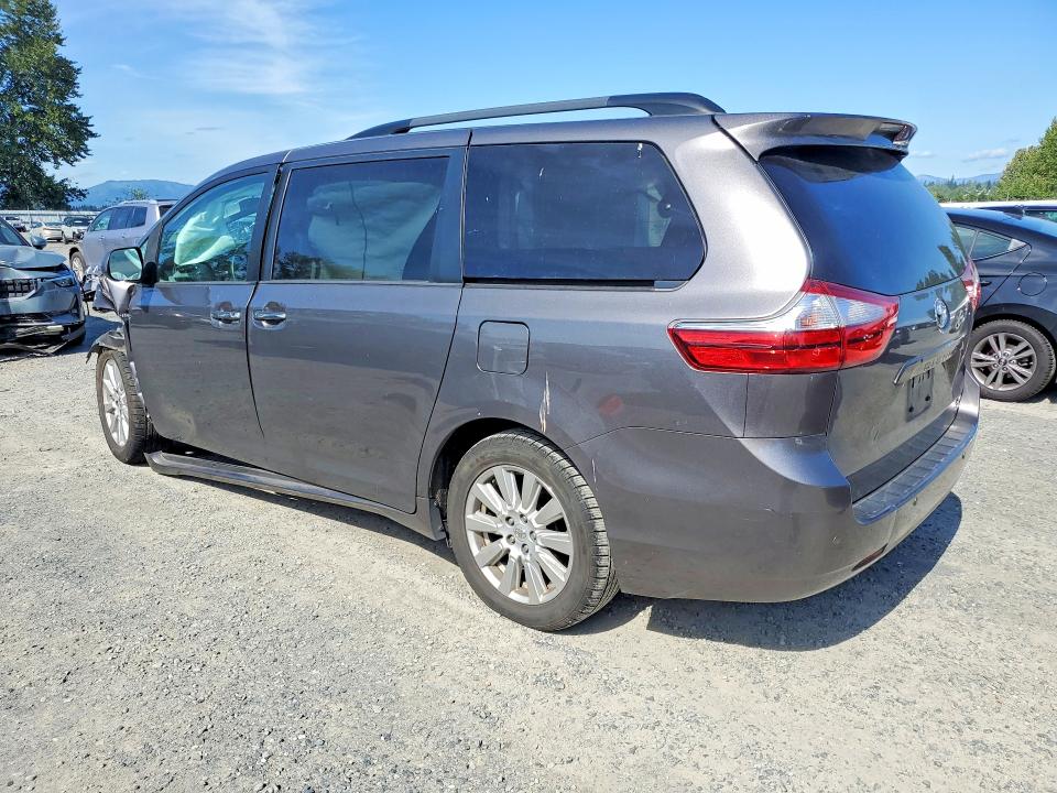 2017 Toyota VIN 5TDDZ3DC7HS168269 COPART salvage auction — FRONT END, Wa - Bill Of Sale, sold $2,050 on 2026-07-06 (photo 2)