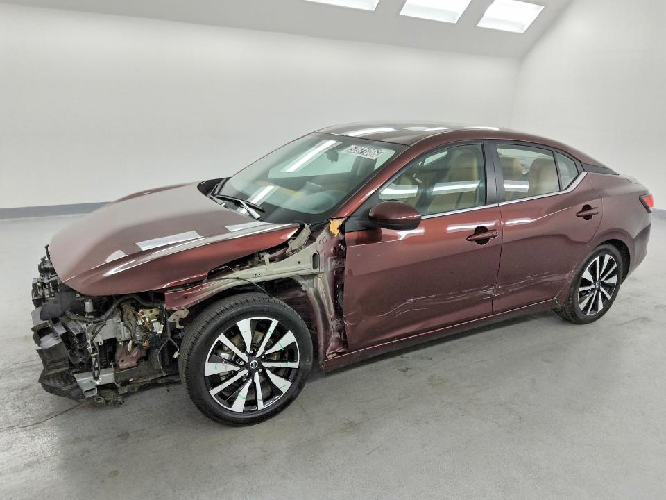 2023 Nissan Sentra VIN 3N1AB8CV0PY245100 COPART salvage auction — FRONT END, Ca - Dis/Dlr/Exp Clean W/Salv Hist, sold $7,700 on 2026-07-31 (photo 1)