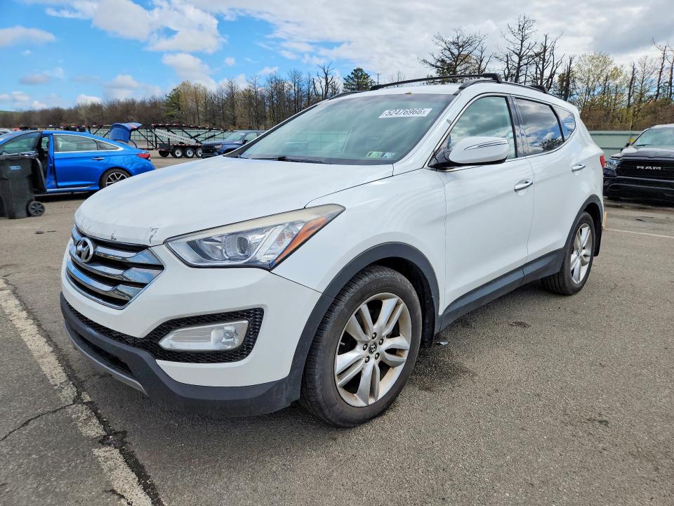 2013 Hyundai Santa fe VIN 5XYZUDLA4DG109665 COPART salvage auction — VANDALISM, PA - CERTIFICATE OF SALVAGE, sold $1,850 on 2026-07-27 (photo 1)