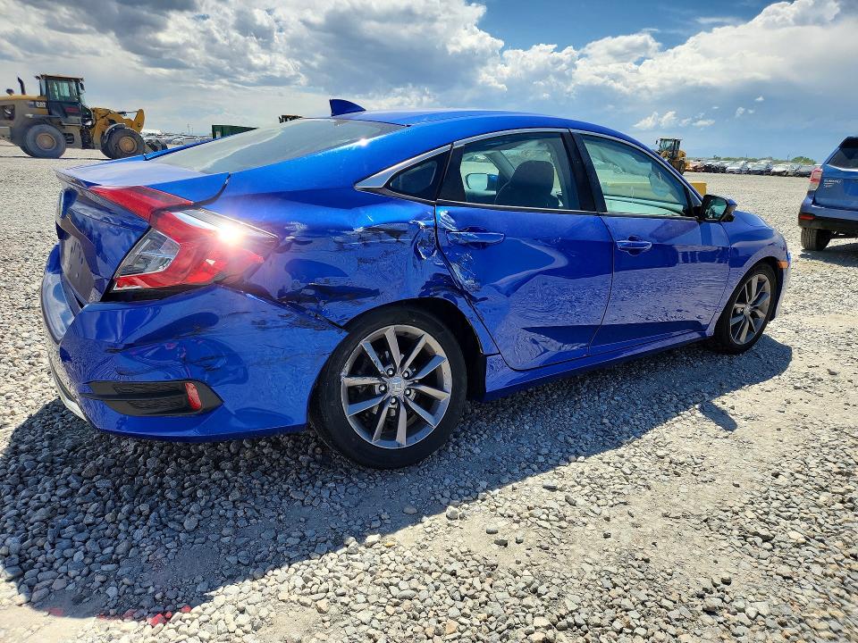 2021 Honda Civic VIN 19XFC1F30ME001655 COPART salvage auction — SIDE, Co - Public - Salvage Title, sold $6,600 on 2026-07-09 (photo 3)