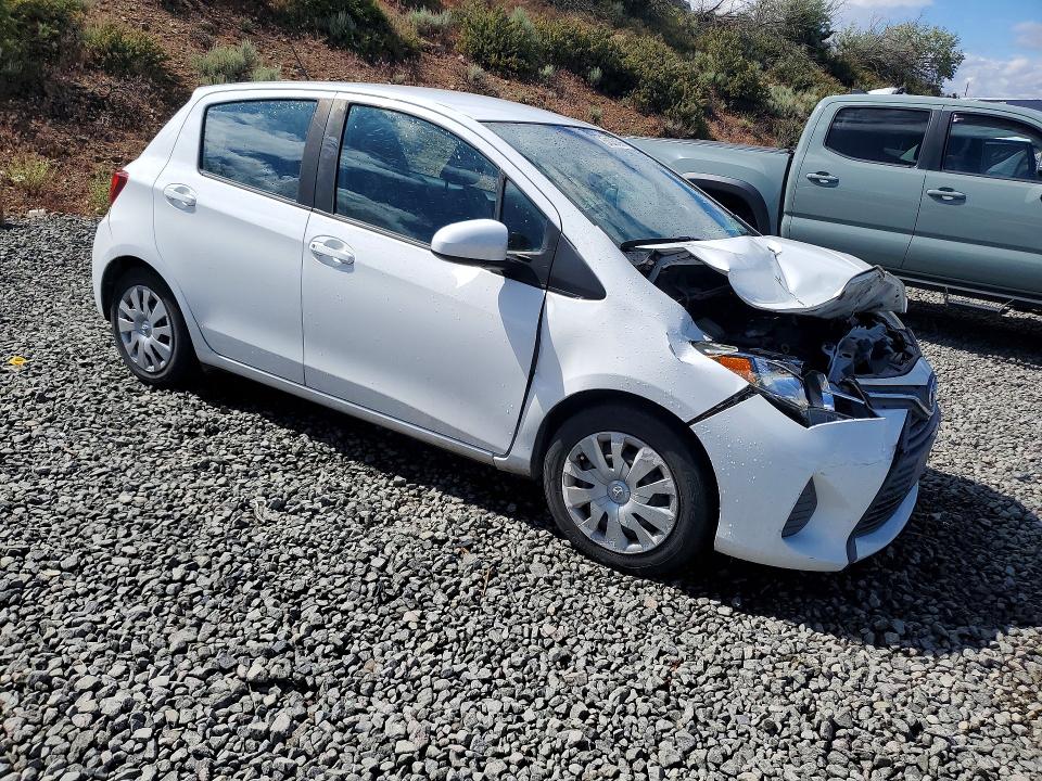 2017 Toyota Yaris VIN VNKKTUD3XHA079833 COPART salvage auction — FRONT END, Nv - Salvage Title, sold $700 on 2026-07-30 (photo 4)