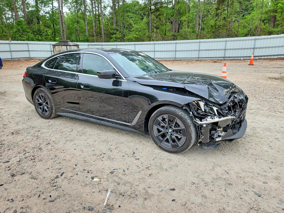 2025 BMW I4 VIN WBY23HD06SFV77753 COPART salvage auction — FRONT END, Nc - Salvage Certificate Of Title, sold $9,300 on 2026-07-31 (photo 4)