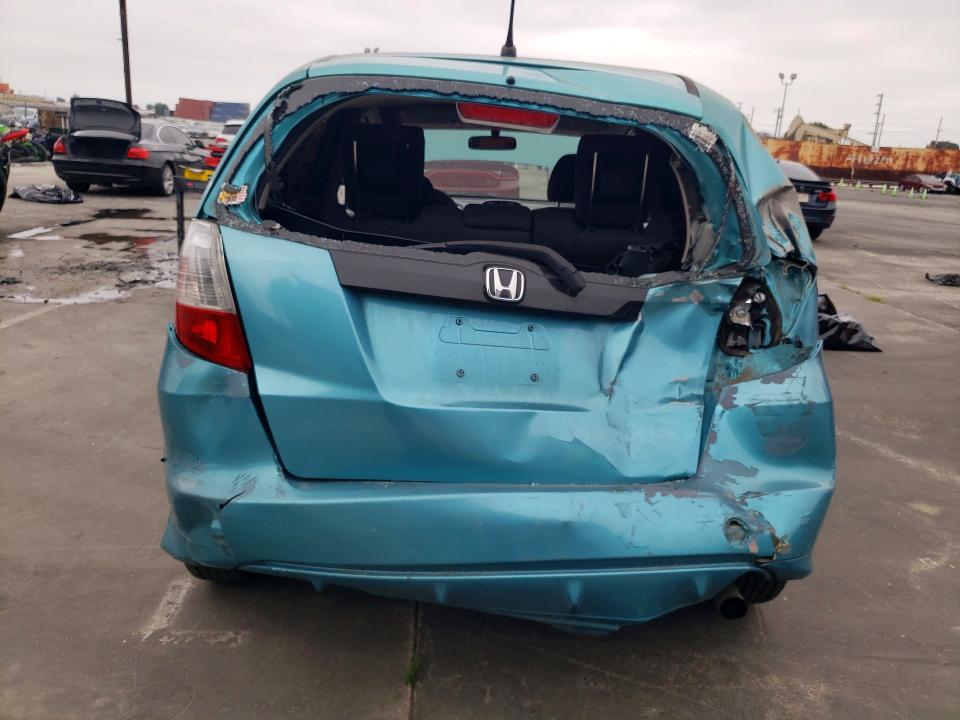 2012 Honda Fit VIN JHMGE8H39CC008547 COPART salvage auction — REAR END, Ca - Salvage Certificate, sold $550 on 2026-07-15 (photo 6)