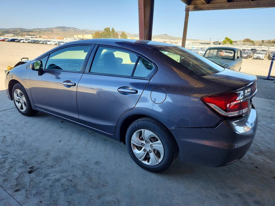 2015 Honda Civic VIN 19XFB2F53FE700193 COPART salvage auction — FRONT END, Ca - Salvage Certificate, sold $1,950 on 2026-07-09 (photo 2)