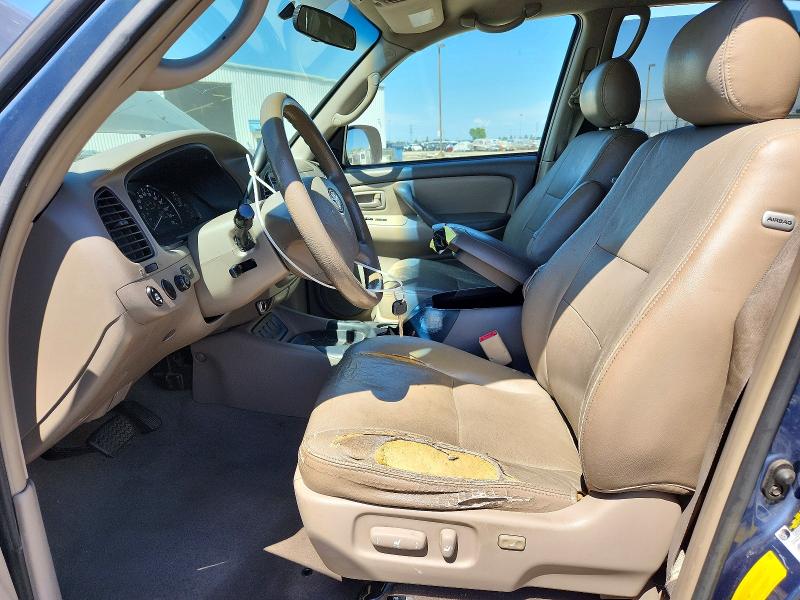 2005 Toyota Sequoia VIN 5TDZT34A65S258238 COPART salvage auction — FRONT END, Ca - Salvage Certificate, sold $1,000 on 2026-07-13 (photo 7)