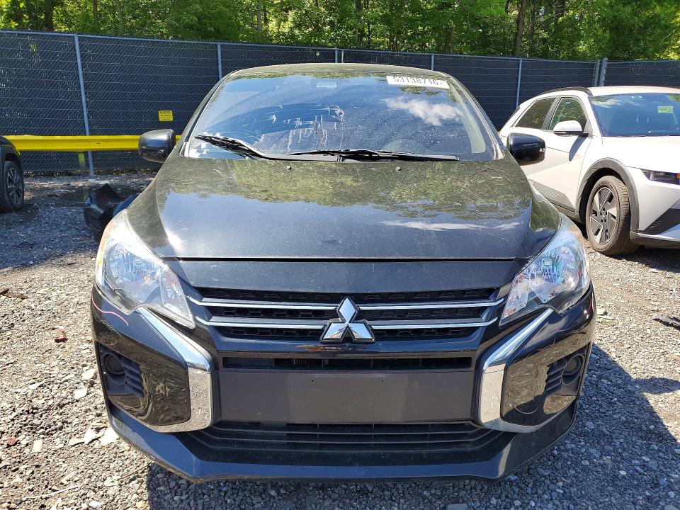 2022 Mitsubishi Mirage VIN ML32FUFJ8NHF09346 COPART salvage auction — REAR END, Md - Cert Of Salvage < 75% Damage, sold $2,950 on 2026-07-28 (photo 5)