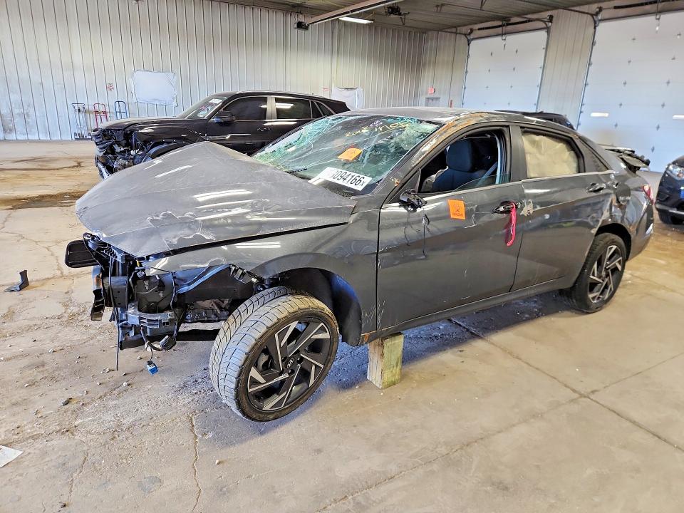 2024 Hyundai Elantra VIN KMHLS4DG6RU643587 COPART salvage auction — FRONT END, Wi - Cert Of Title-Salvage Vehicle, sold $1,300 on 2026-07-08 (photo 1)