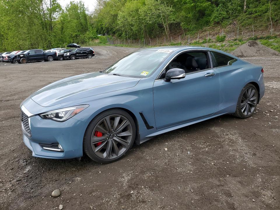 2021 Infiniti Q60 VIN JN1FV7LK7MM530405 COPART salvage auction — UNDERCARRIAGE, Ny - Mv-907A Salvage Certificate, sold $7,700 on 2026-07-28 (photo 1)